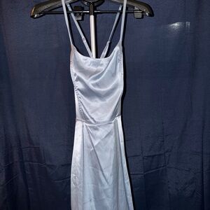 Speechless Strapless Silver Dress